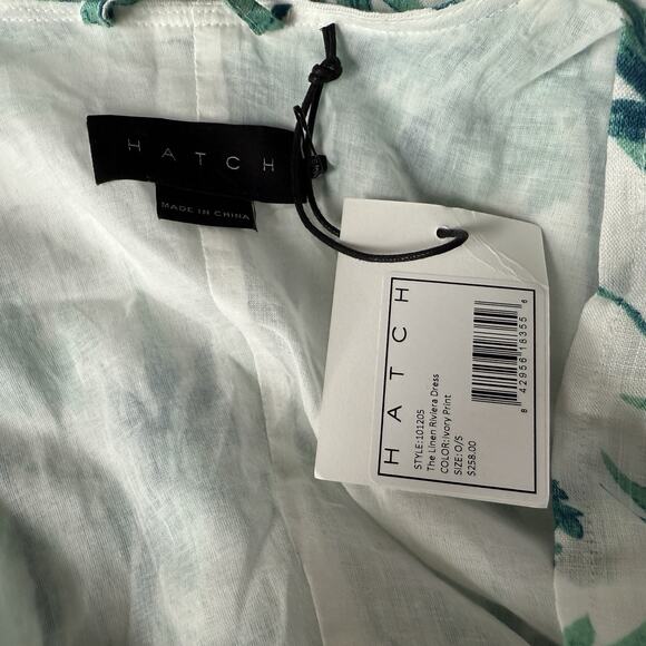 HATCH Riviera 100% Linen Maternity /Postpartum Kaftan Dress Tropical Dress NWT - Picture 11 of 13